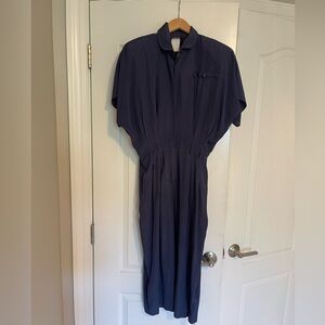 Vintage Navy Blue Dress